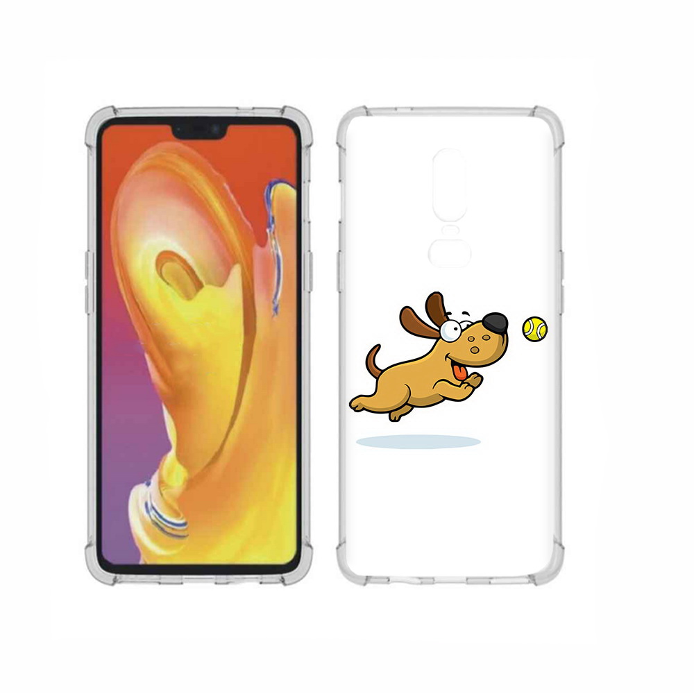 

Чехол MyPads Tocco для OnePlus 6 пёсик, Прозрачный, Tocco