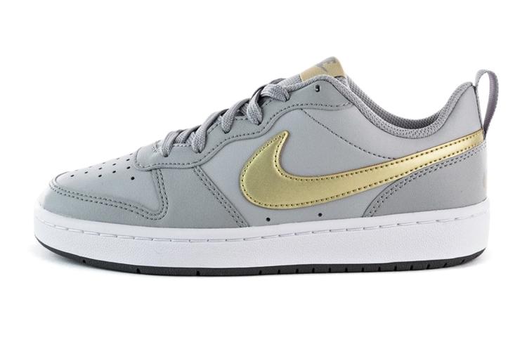 

Кеды унисекс Nike Court Borough Low 2 серые 38.5 EU, Серый, Court Borough Low 2