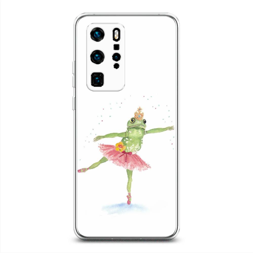 

Чехол для Huawei P40 Pro "Лягушка-балерина", Зеленый, 610950-4