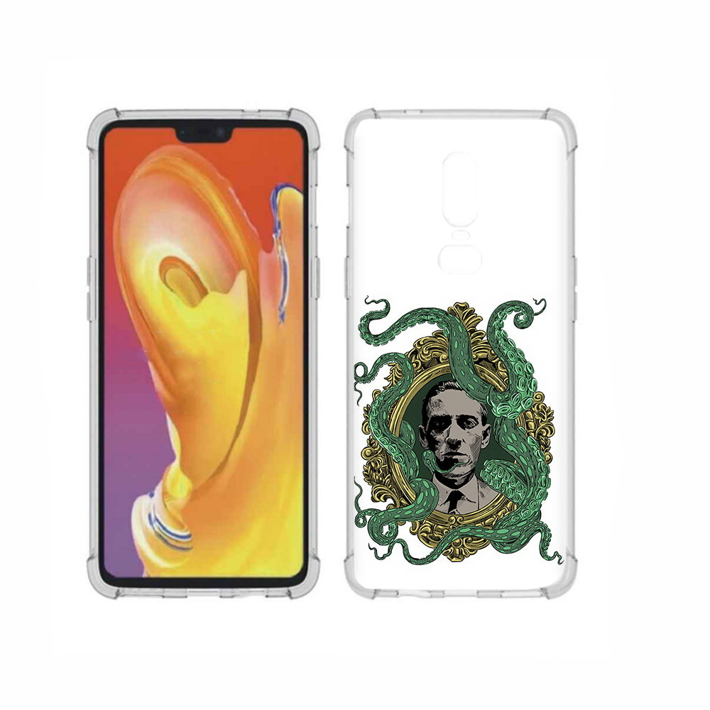 

Чехол MyPads Tocco для OnePlus 6 портрет с кракеном, Прозрачный, Tocco