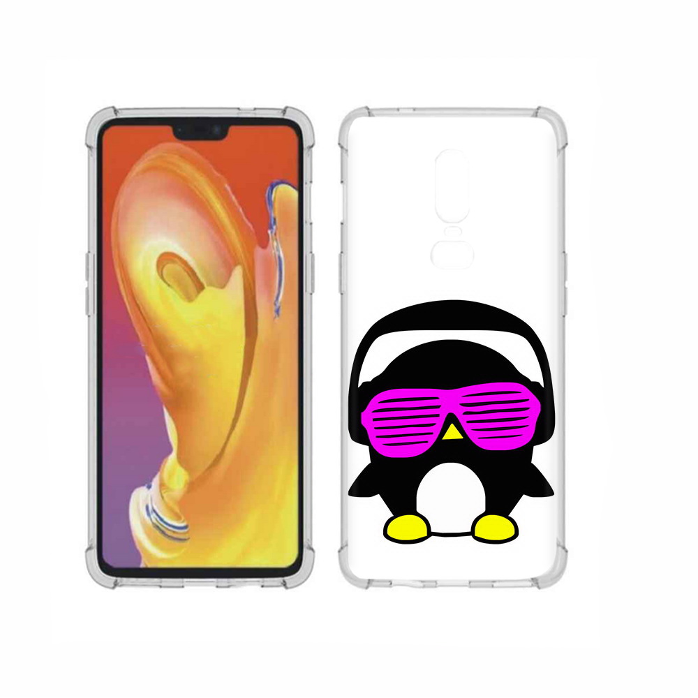 

Чехол MyPads Tocco для OnePlus 6 пингвин, Прозрачный, Tocco