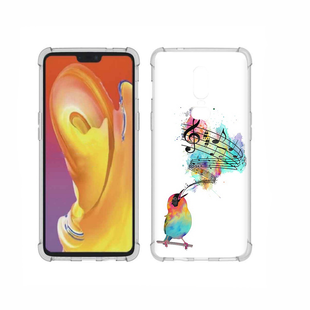 

Чехол MyPads Tocco для OnePlus 6 певчая птичка, Прозрачный, Tocco