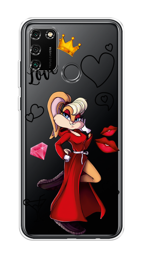 

Чехол на Honor 9A "Rich Lola Bunny", Красный;бежевый;оранжевый, 612350-6