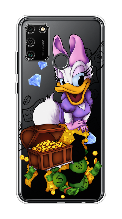 

Чехол на Honor 9A "Rich Daisy Duck", Коричневый;белый;фиолетовый, 612350-6