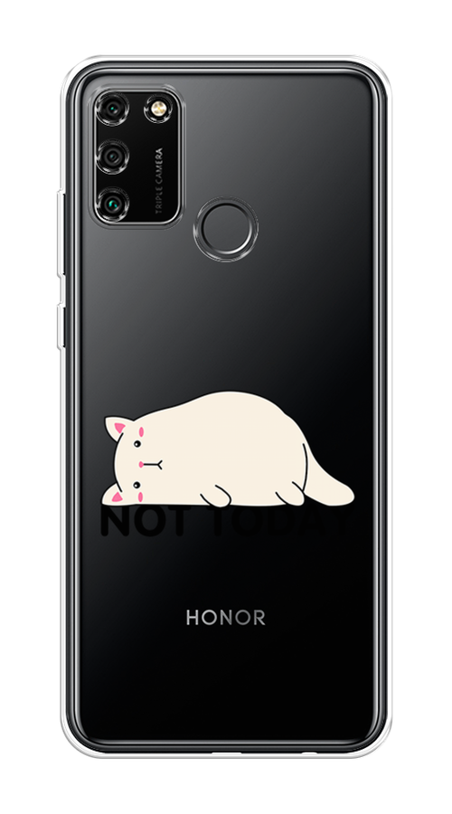 

Чехол на Honor 9A "Cat not today", Белый;розовый;черный, 612350-1