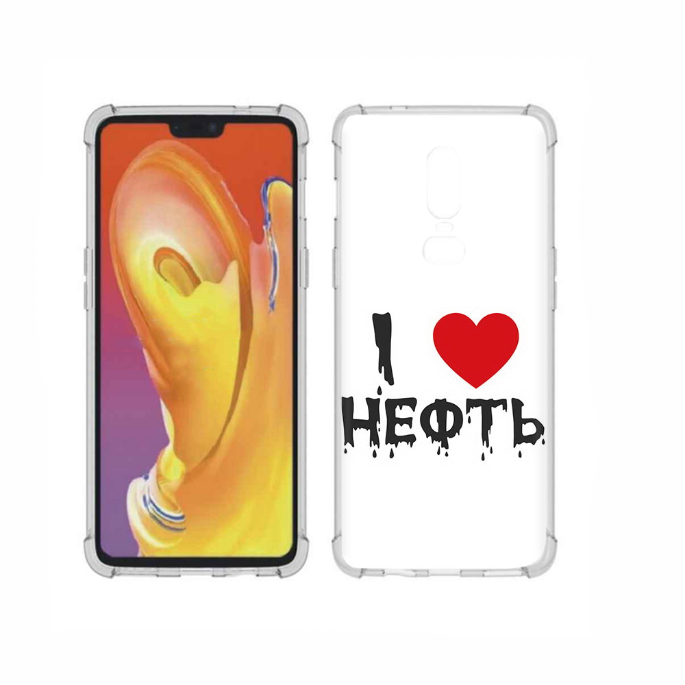 

Чехол MyPads Tocco для OnePlus 6 нефть, Прозрачный, Tocco