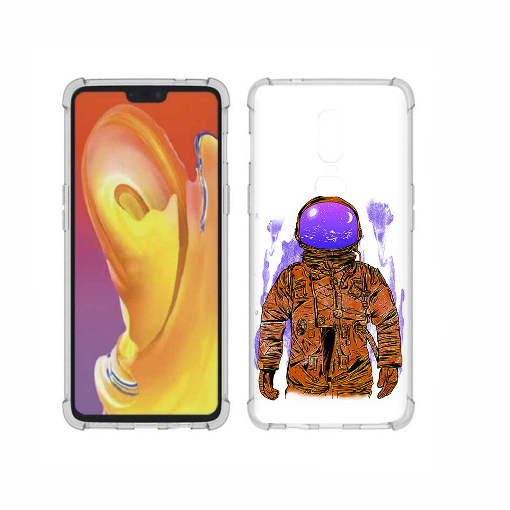 

Чехол MyPads Tocco для OnePlus 6 нарисованный мужчина в скафандре, Прозрачный, Tocco