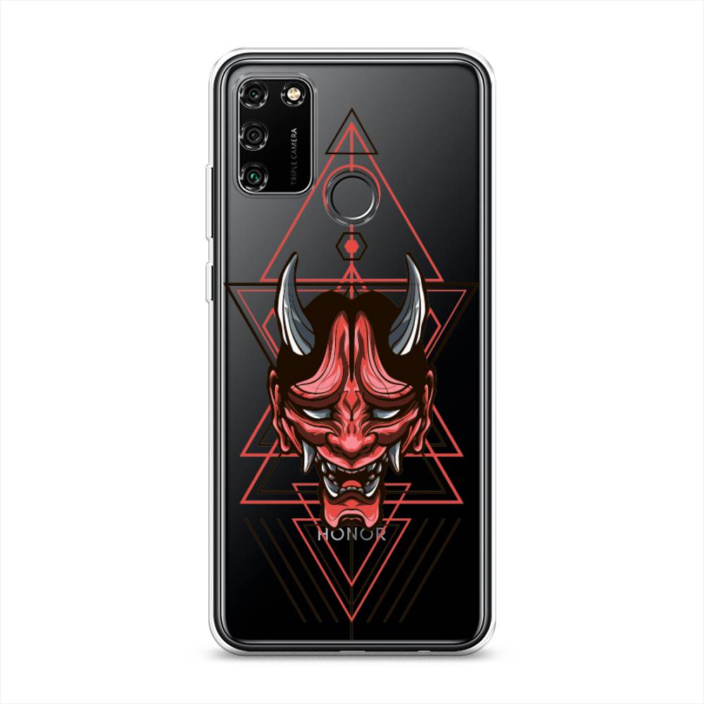 

Чехол для Honor 9A "Hanya Oni mask", Серый;красный;черный, 612350-4