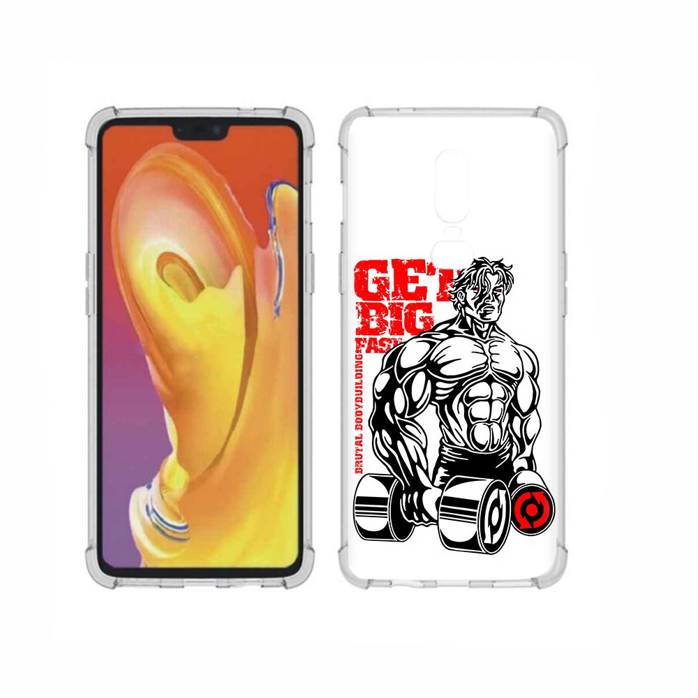

Чехол MyPads Tocco для OnePlus 6 накаченное тело, Прозрачный, Tocco
