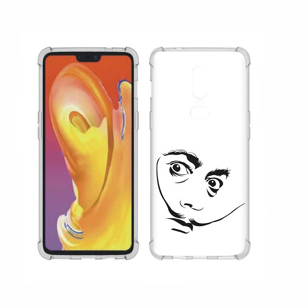

Чехол MyPads Tocco для OnePlus 6 мужчина с длинными усами, Прозрачный, Tocco