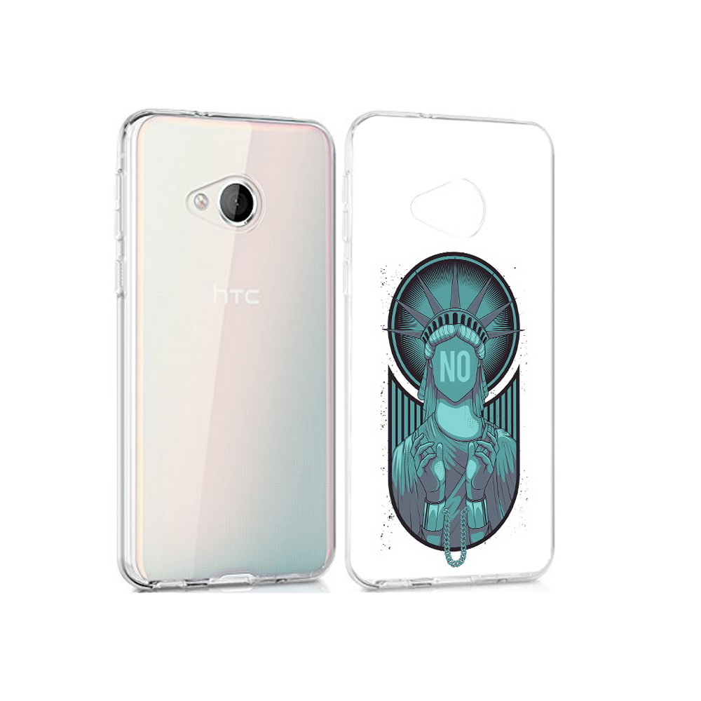 

Чехол MyPads Tocco для HTC U Play статуя свободы зеленый, Прозрачный, Tocco