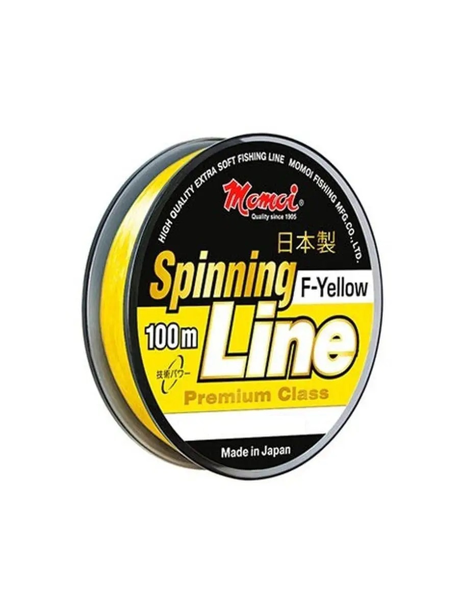 

Монофильная леска для рыбалки Momoi Spinning Line F-Yellow (1 / 0.22 / 5.5 / 100 / 1 /, Серебристый, Spinning Line