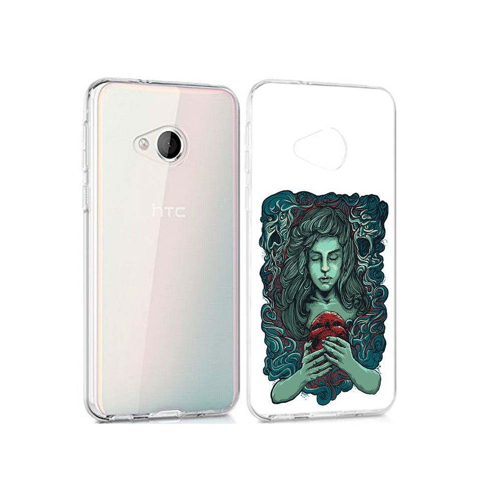 

Чехол MyPads Tocco для HTC U Play спящая девушка, Прозрачный, Tocco