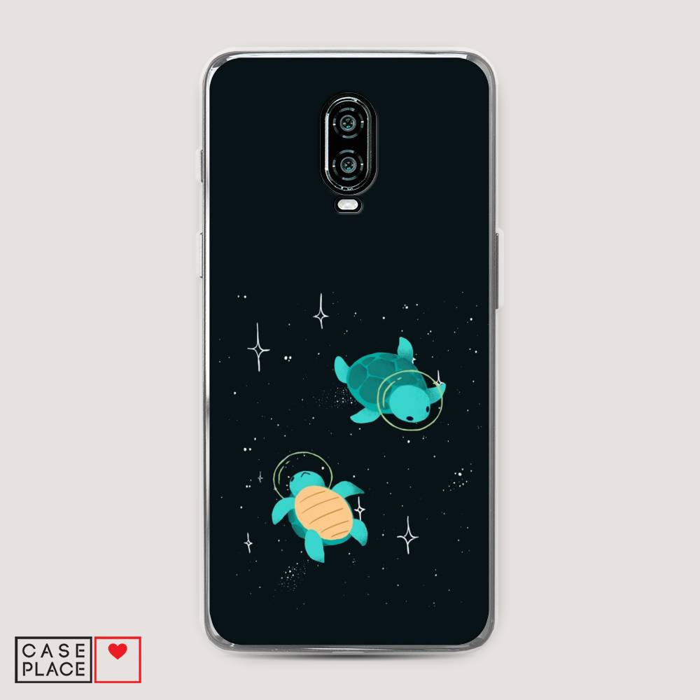 

Чехол Awog на Oneplus 6T / ВанПлас 6T "Черепашки космонавты", Черный;синий, 150650-4