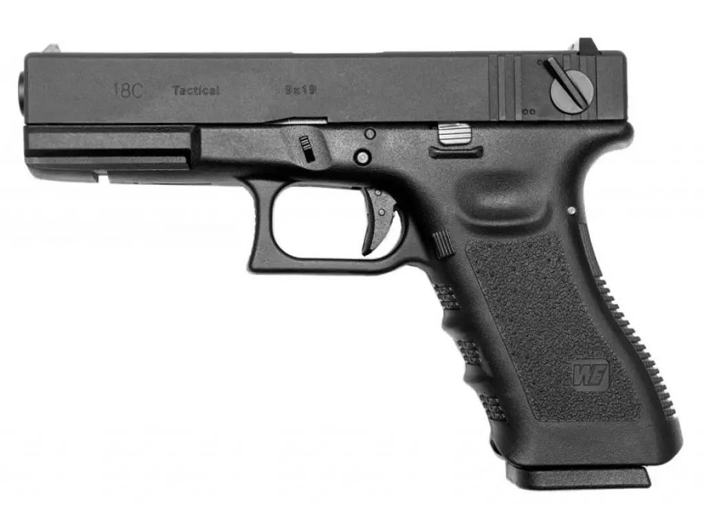 Пистолет WE G002A-BK Glock-18 Gen.3, черный