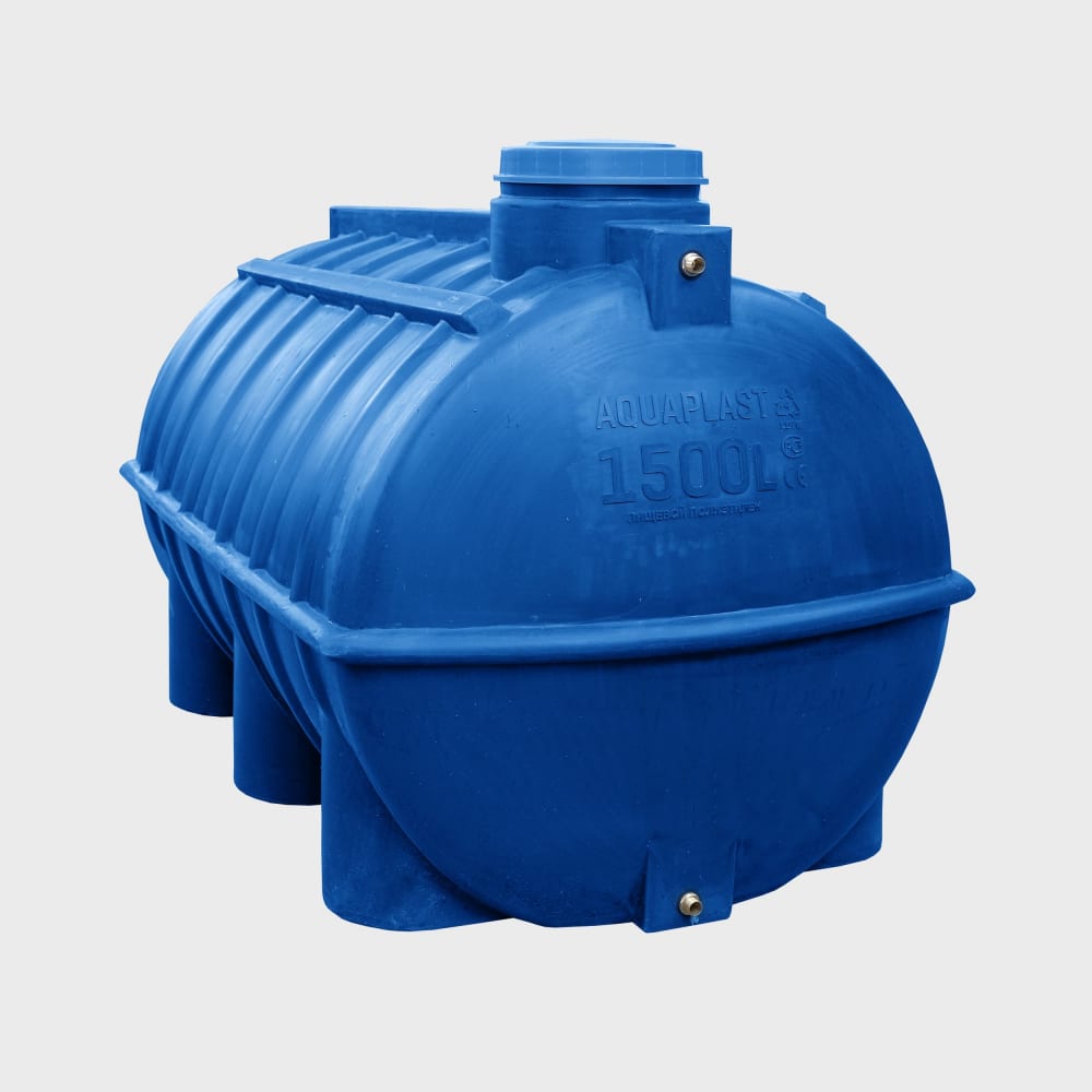 

AQUAPLAST Овально-горизонтальная емкость 1500л синий 4630017953189