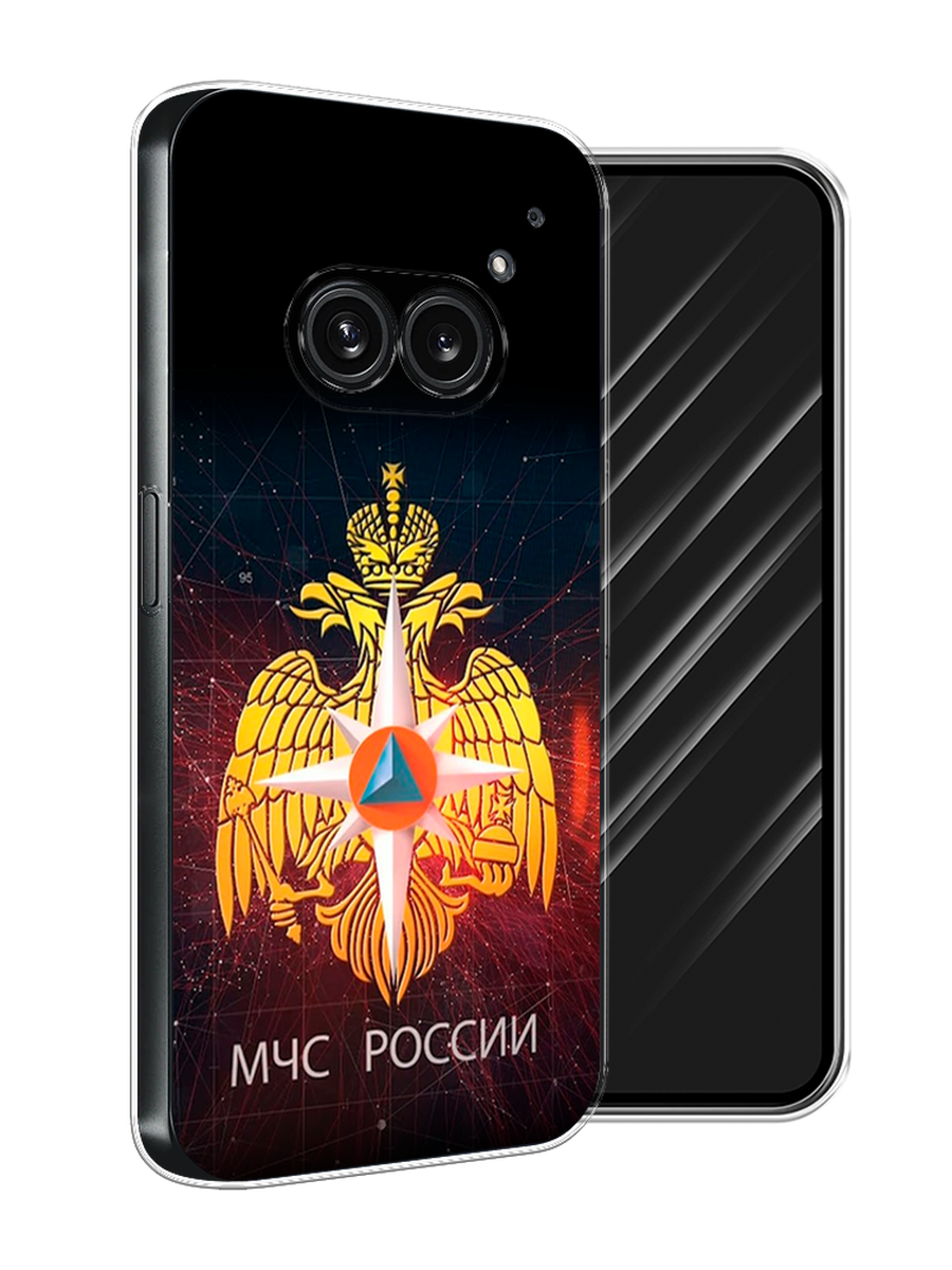 

Чехол Awog на Nothing Phone 2a "МЧС России", Черный;желтый;красный, 3300350-1