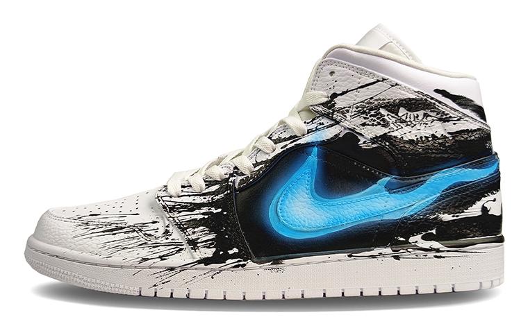 

Кеды унисекс Jordan Air Jordan 1 Mid белые 44 EU, Белый, Air Jordan 1 Mid
