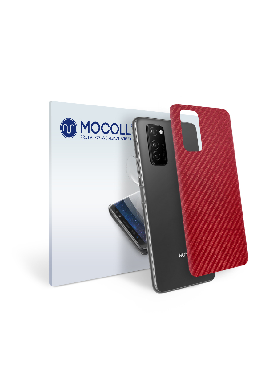 

Пленка защитная MOCOLL для задней панели Honor 9c Карбон красный