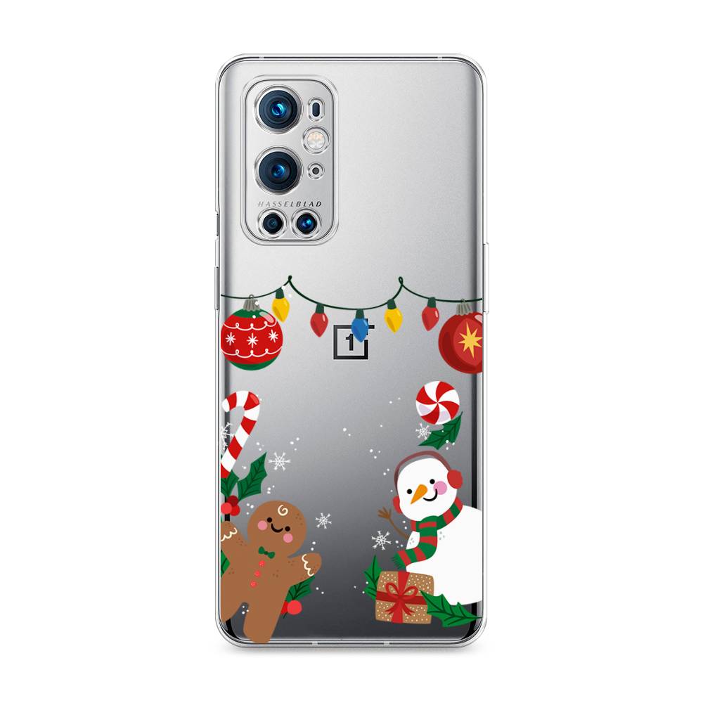 

Чехол на OnePlus 9 Pro "Новогоднее настроение", Коричневый;красный;зеленый, 151550-5