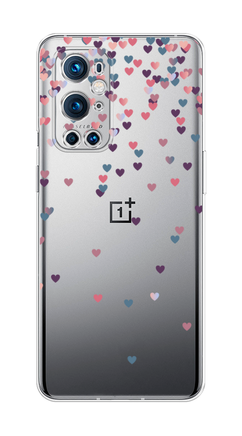 

Чехол на OnePlus 9 Pro "Посыпка сердечки", Розовый;фиолетовый, 151550-3