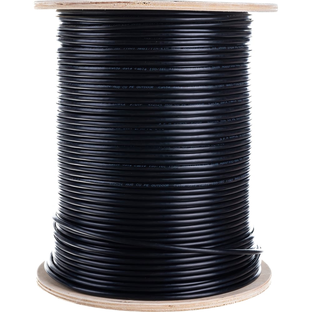 

ЭРА Кабель витая пара F/UTP 4x2x24AWG Cat5e CU PE OUTDOOR 305 м SIMPLE Б0044686
