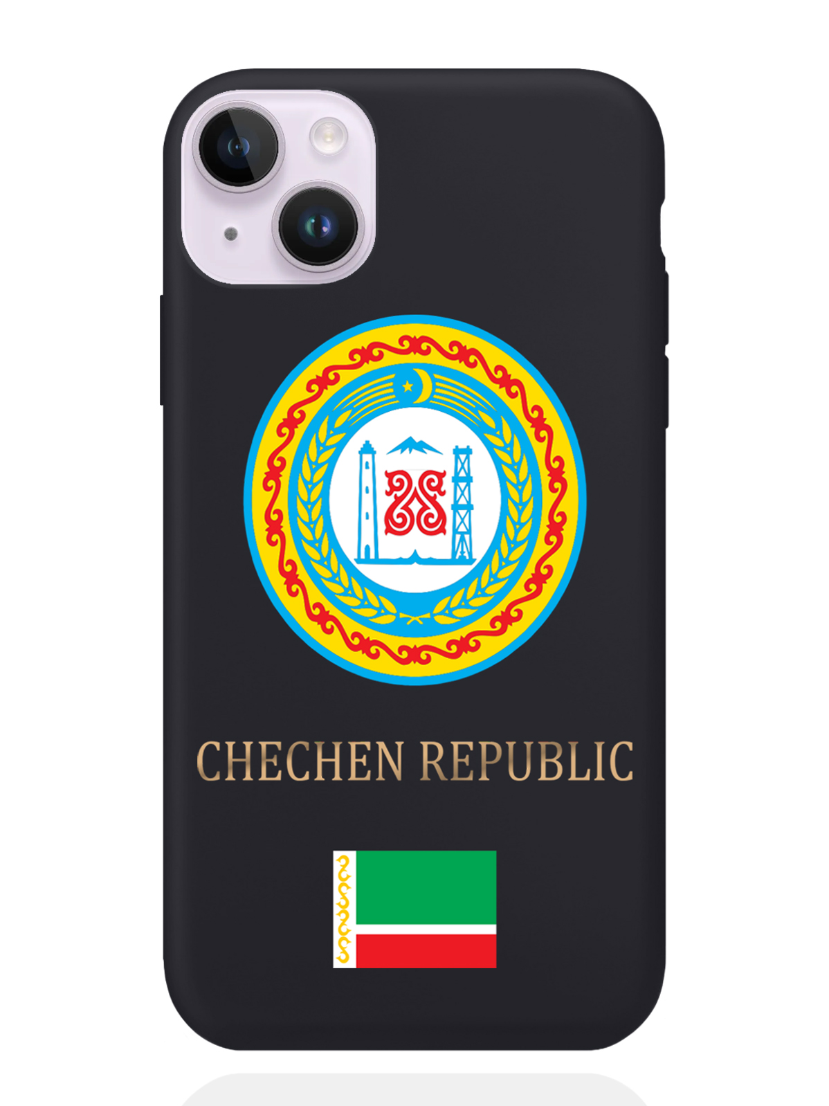 

Чехол SignumCase iPhone 14 Plus Герб Чечни, Разноцветный, iPhone 14 Plus Герб Чечни