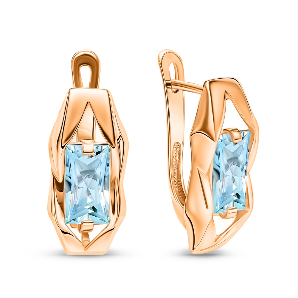

Серьги из золота 585Gold 202013819, топаз, 202013819