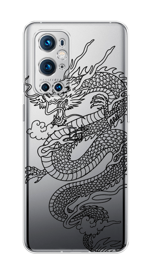 

Чехол на OnePlus 9 Pro "Большой китайский дракон", Черный;серый, 151550-1