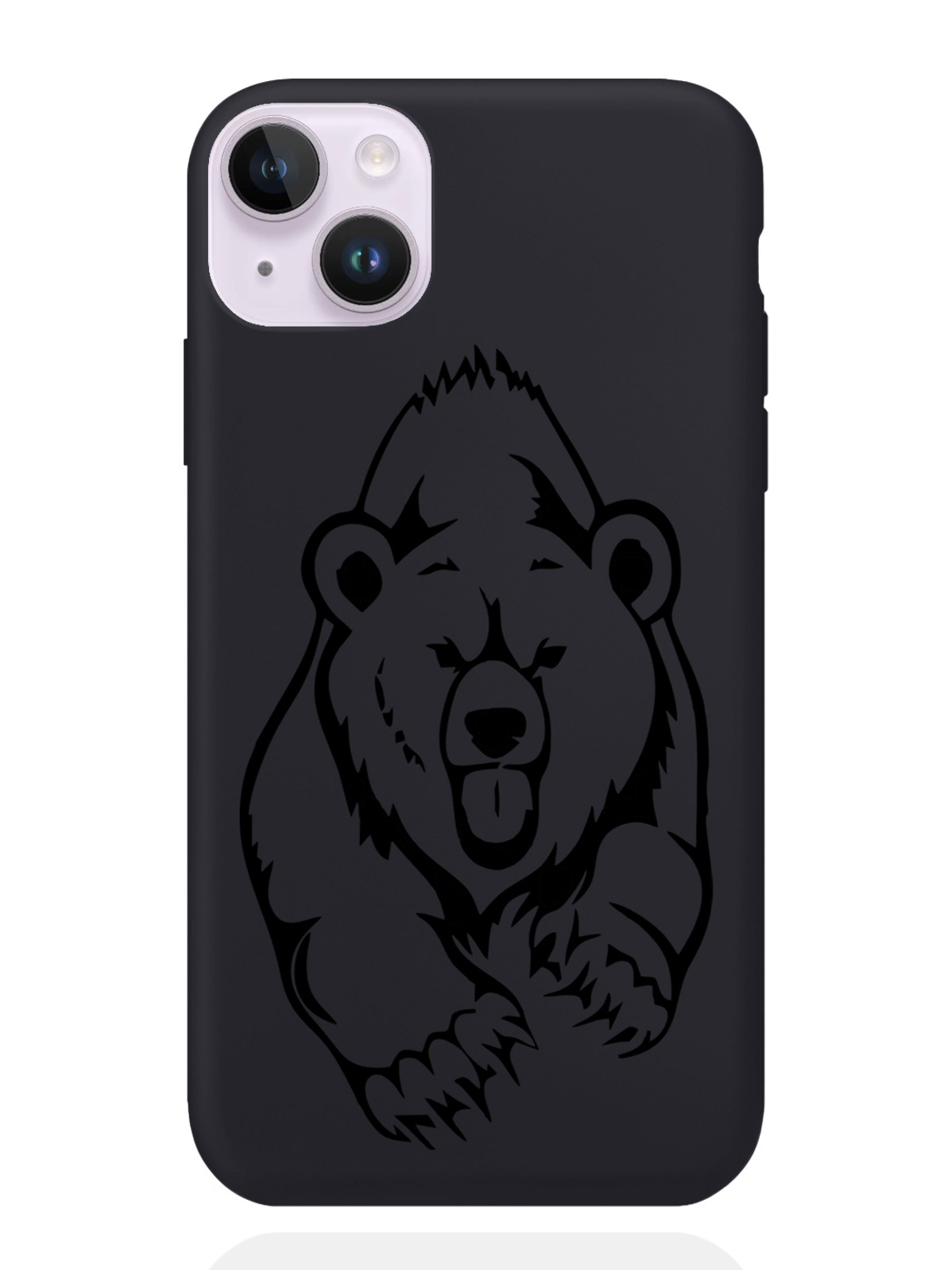 

Чехол MustHaveCase iPhone 14 Plus Медведь, Черный, iPhone 14 Plus Медведь