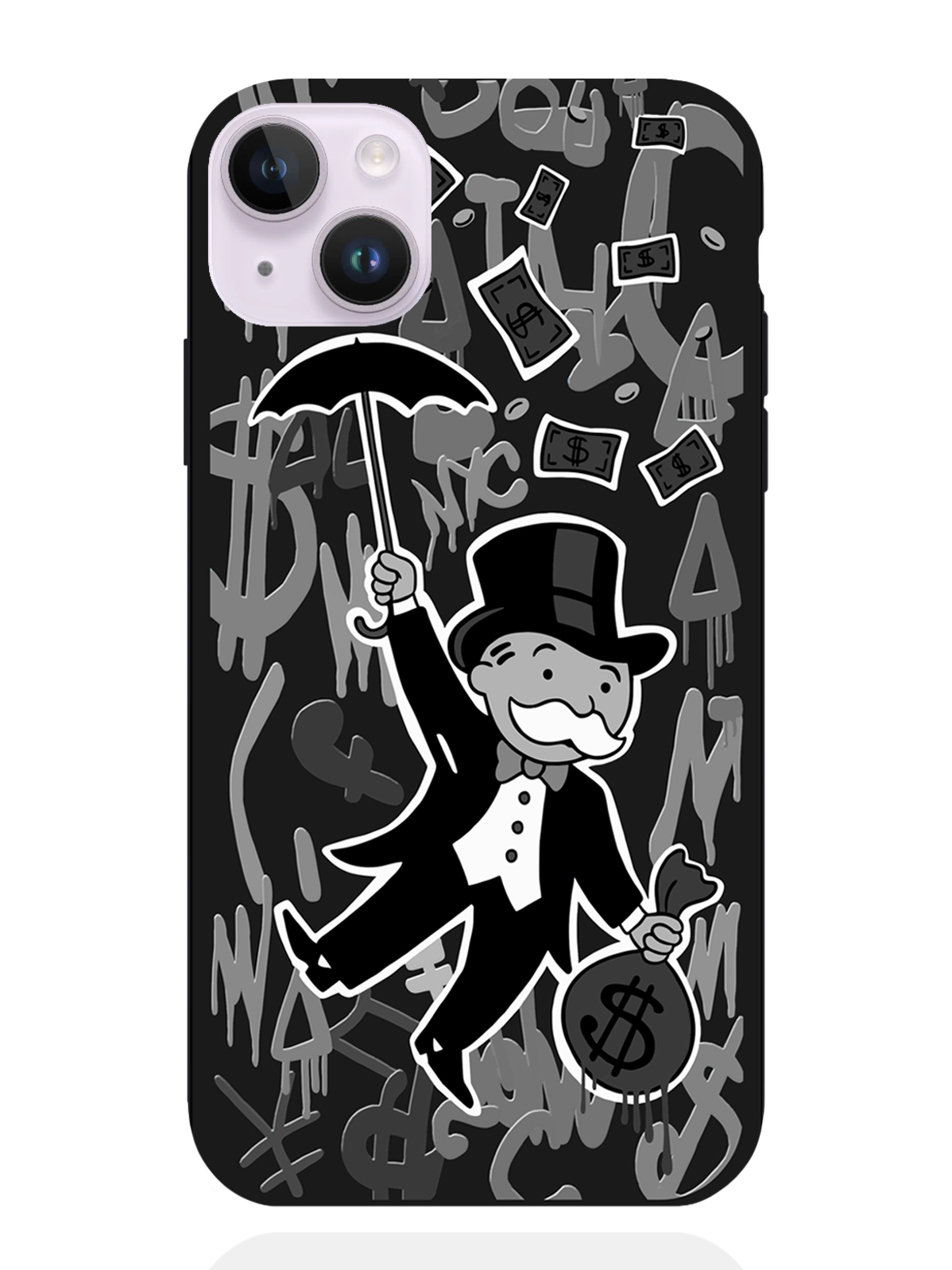 

Чехол MustHaveCase iPhone 14 Plus Monopoly Black Edition, Серый;черный, iPhone 14 Plus Monopoly Black Edition