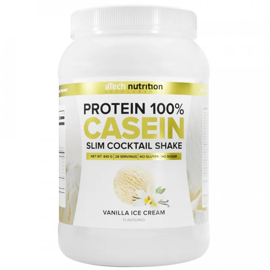 

Коктейль aТech белковый Casein Protein вкус ванильное мороженое 840 г