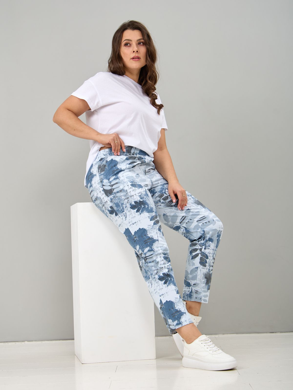 

Брюки женские Алтекс BJ-129 синие 52 RU, Синий, BJ-129