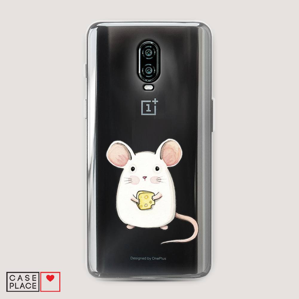 

Чехол Awog на Oneplus 6T / ВанПлас 6T "Мышка", Белый;розовый;прозрачный, 150650-1