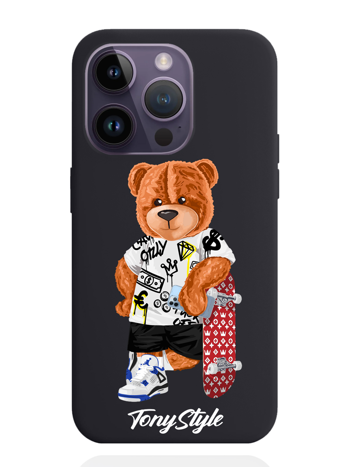 

Чехол Tony Style iPhone 14 Pro Tony Style со скейтом, Коричневый;черный;красный, iPhone 14 Pro Tony Style со скейтом
