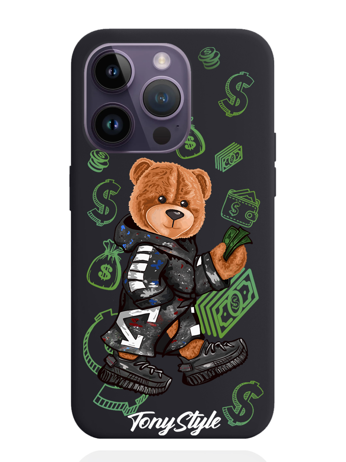 

Чехол Tony Style iPhone 14 Pro Tony Style Деньги, Коричневый;черный;зеленый, iPhone 14 Pro Tony Style Деньги
