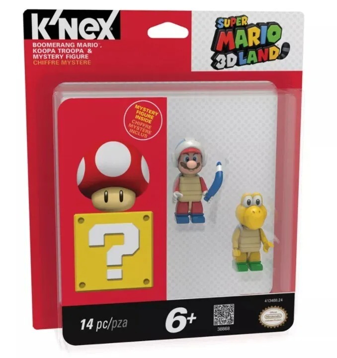 Фигурка K'NEX Mario в бежевом костюме, 3 фигурки