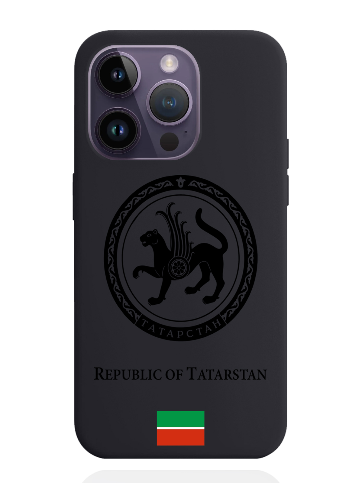 

Чехол SignumCase iPhone 14 Pro Черный лаковый Герб Татарстана, iPhone 14 Pro Черный лаковый Герб Татарстана