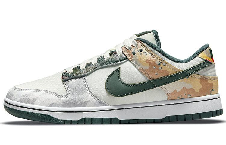 

Кеды унисекс Nike Dunk Low SE Sail Multi-Camo серые 44.5 EU, Серый, Dunk Low SE Sail Multi-Camo