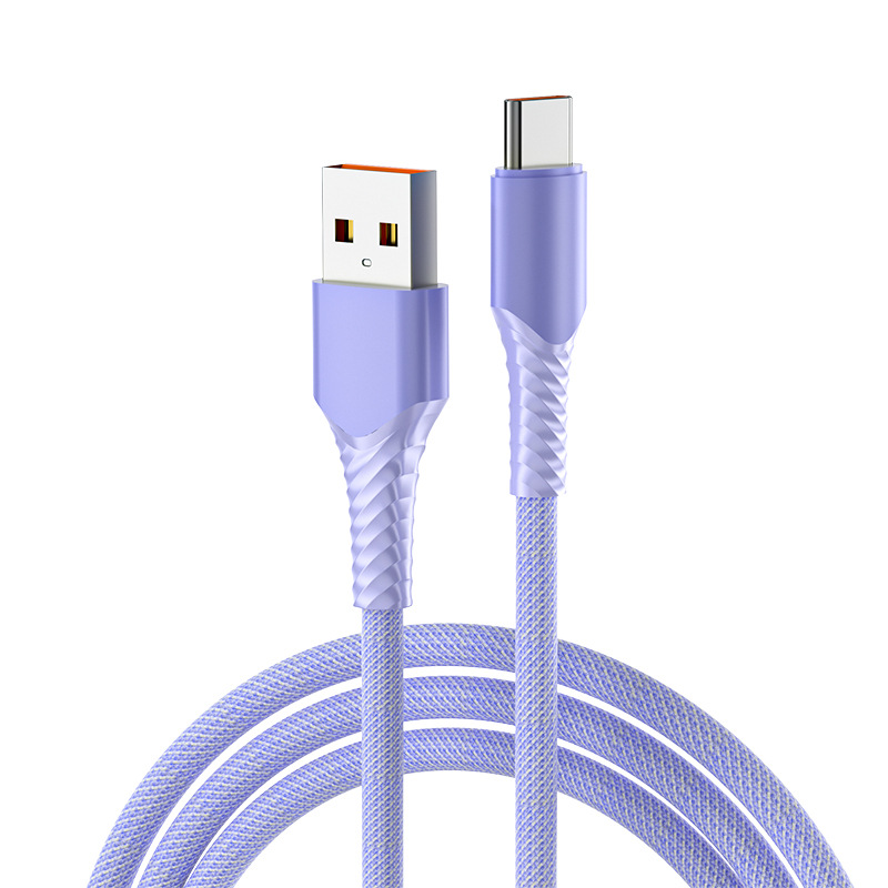 Кабель FAST  USB - Type-C USB TYPE C 6A 1 м фиолетовый