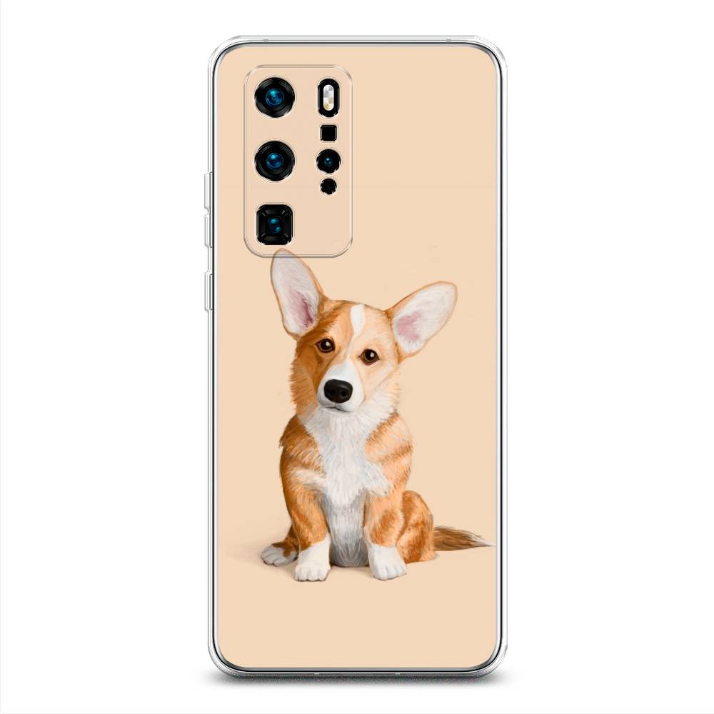

Чехол для Huawei P40 Pro "Грустный Корги", Коричневый;бежевый, 610950-1
