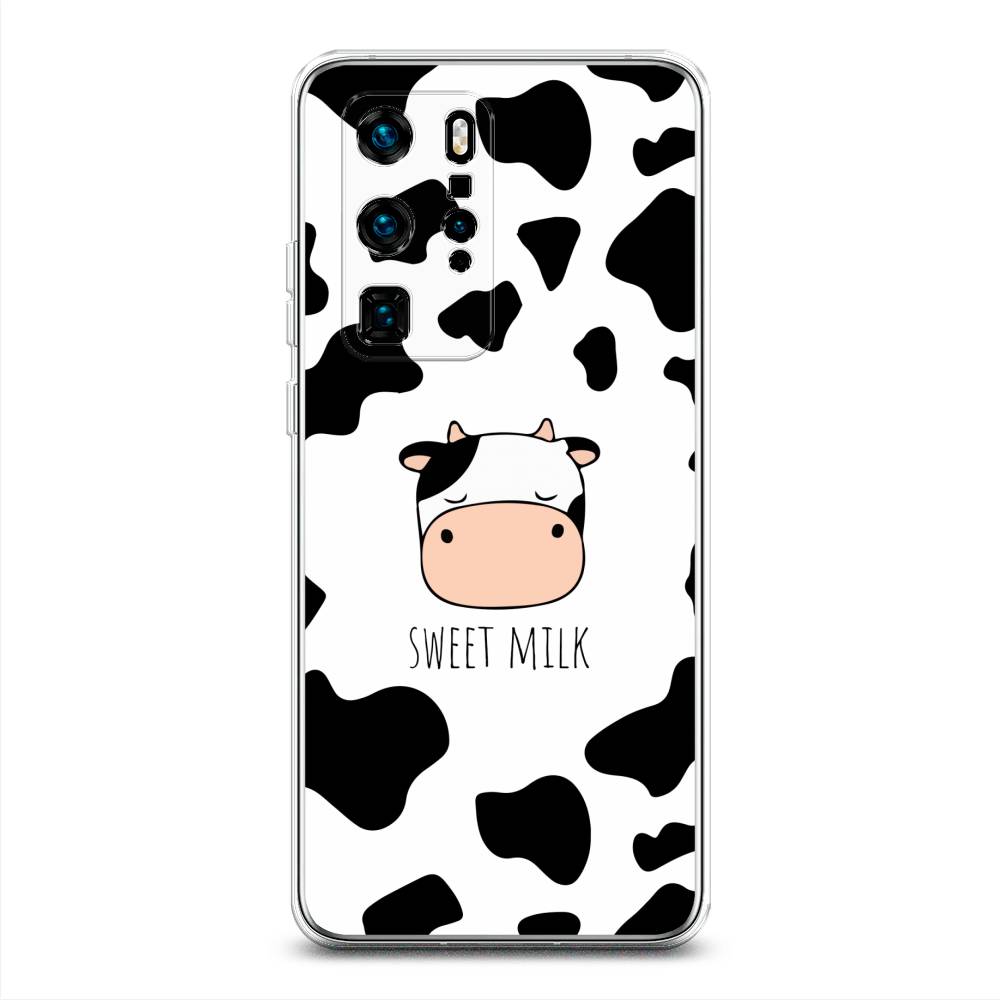 

Чехол для Huawei P40 Pro "Sweet milk", Розовый;белый;черный, 610950-1