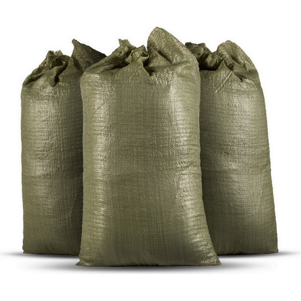 Мешок GAVIALстроительный полипропиленовый зеленый 100 шт; 55х95 см
