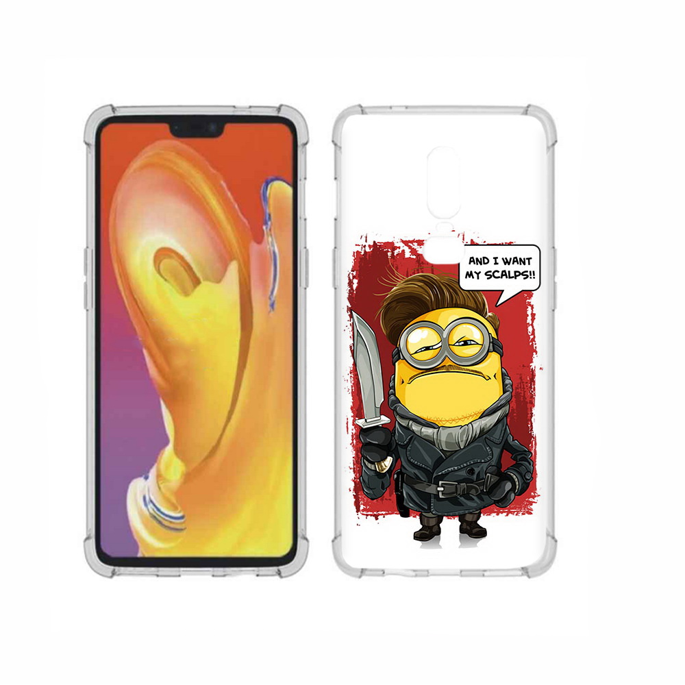 

Чехол MyPads Tocco для OnePlus 6 миньон убийца, Прозрачный, Tocco