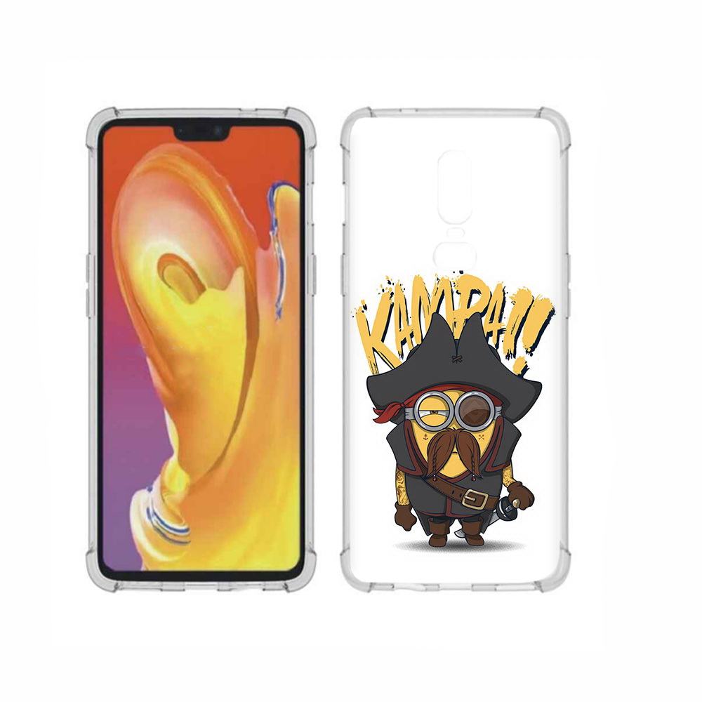 

Чехол MyPads Tocco для OnePlus 6 миньон пират, Прозрачный, Tocco
