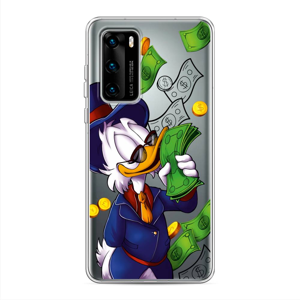 

Чехол на Huawei P40 "Scrooge McDuck with Money", Синий;зеленый;белый, 610850-6