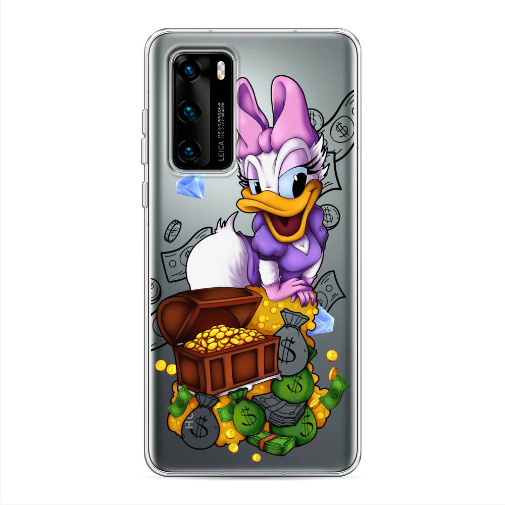 

Чехол на Huawei P40 "Rich Daisy Duck", Коричневый;белый;фиолетовый, 610850-6