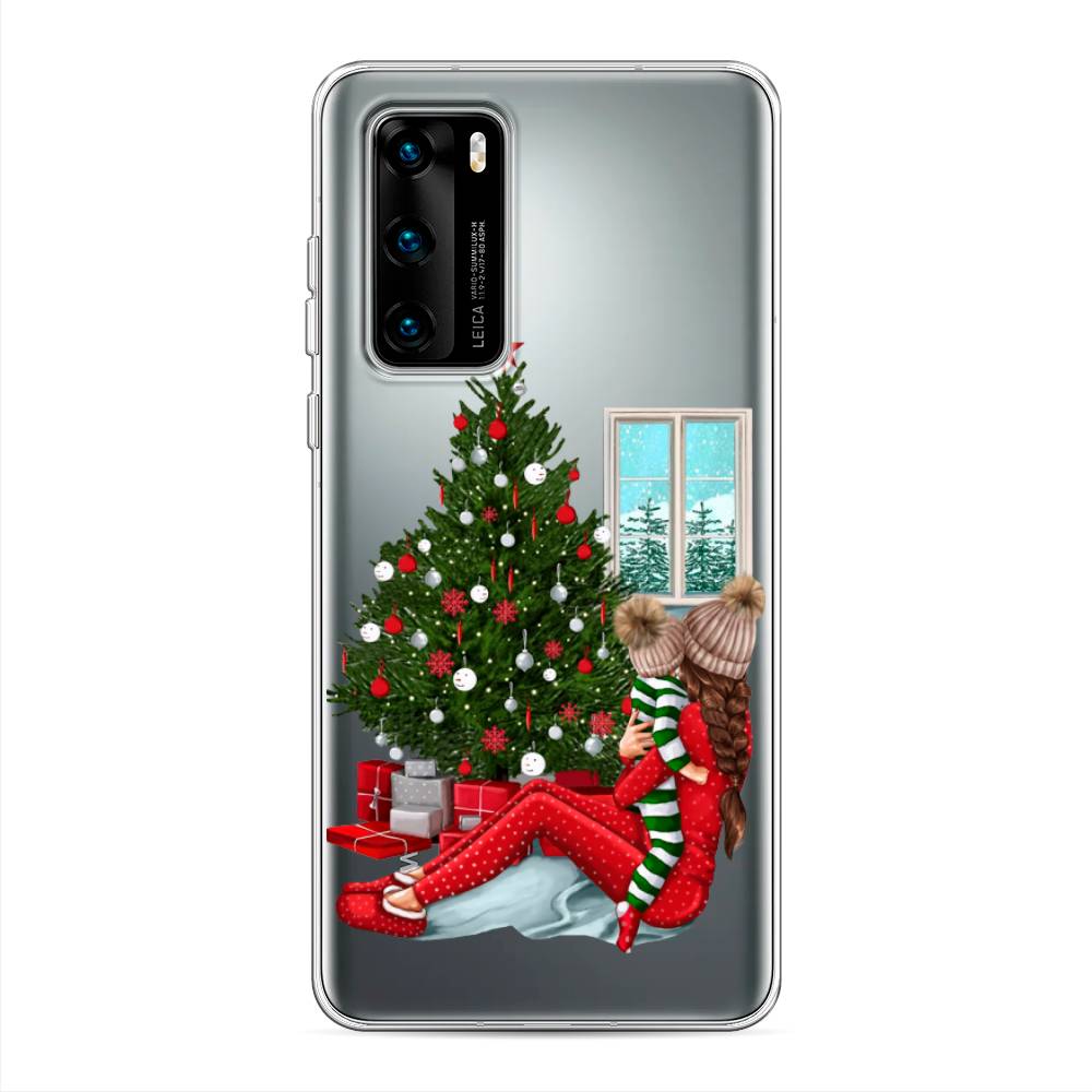 

Чехол на Huawei P40 "Новый год с мамой", Красный;зеленый;голубой, 610850-6