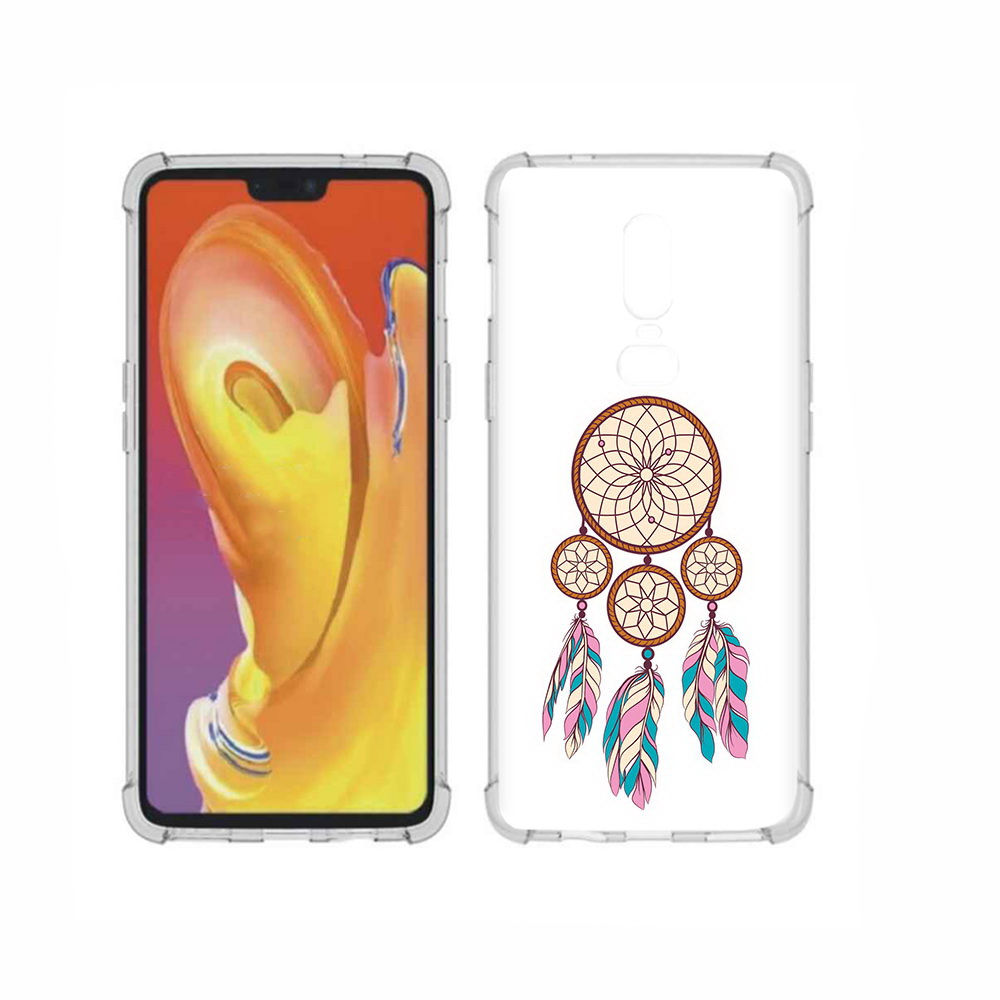 

Чехол MyPads Tocco для OnePlus 6 ловец снов бежевый, Прозрачный, Tocco