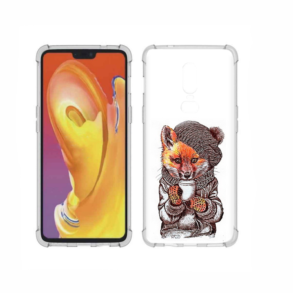 

Чехол MyPads Tocco для OnePlus 6 лиса в шапке, Tocco